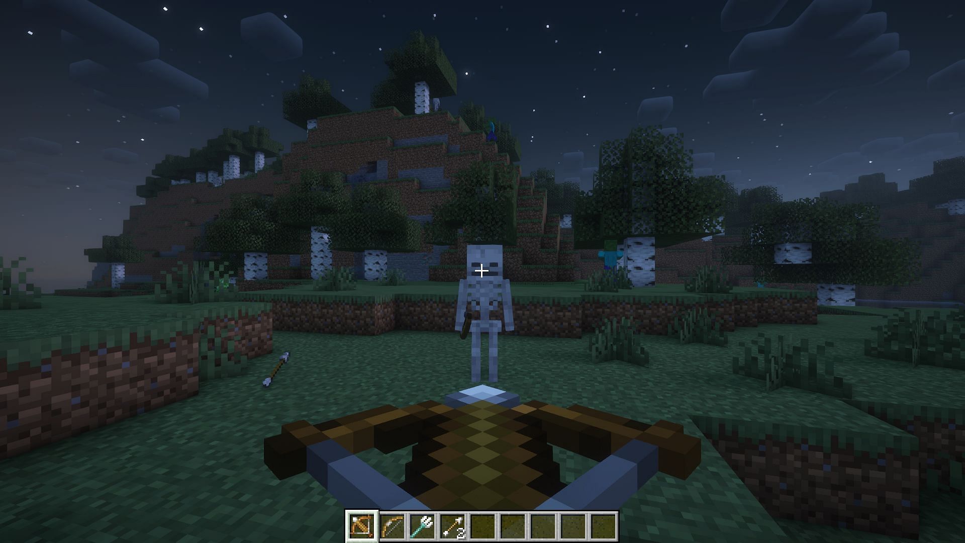 Skeletons are another mob that annoys new players (Image via Mojang Studios)